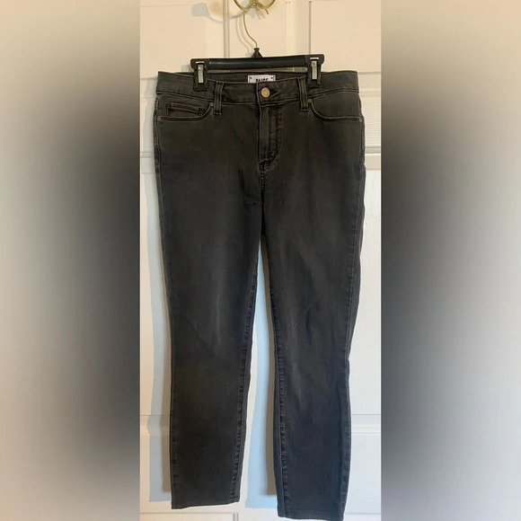 Paige Jeans Womens 28 Verdugo Ankle Skinny Black Grey Denim Stretch Casual - Picture 2 of 6
